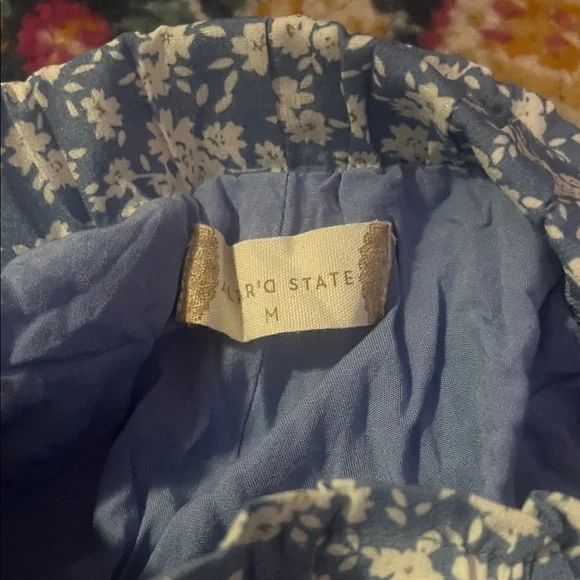 Altar'd State Blue Floral Skorts - Picture 3 of 4